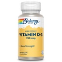 SOLARAY Vitamin D3 10000IU (250 mcg) - Hohe Potenz Vitamin D - mit VIT D3 als Cholecalciferol - starke Knochen und Immununterstützungsergänzung - 60-tägige Garantie, 60 Servietten, 60 VegCaps