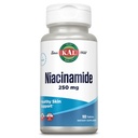 KAL Niacinamide 250mg Comprimés, supplément de vitamine B3 pour la santé de la peau, métabolisme de l'énergie, nervosité, support de la circulation et de la digestion, absorption améliorée Tabs actifs, végétalien, 100 portions, 100 comprimés