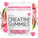 Gommies créatine équilibrées pour les hommes et les femmes - Creapure® Creatine Monohydrate, L-Theanine, L-Tyrosine et B12 pour la croissance musculaire, la force, la concentration, l'énergie et la santé - faible teneur en calories, sans sucre et végétalien