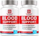 (2 Pack) Trusted Relief Blood Support Capsules - Official TrustedRelief Blood Support Vitamin Pills, Natural Trusted Relief Advanced Premium Formula Wellness & Overal Health, 60 Kapseln für 2 Monate