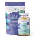 Bari Life Juste un, une fois par jour bariatrique multivitamine avec du fer (30 comprimés) et BariBurst Calcium Citrate doux Chews pour le pont gastrique, manches gastriques et interrupteur duodenal (Sour Raisin)