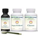 Dr. Clark Store Intestine Support & Cleanse Kit - mit Original Green Tincture von Black Walnut Hulls, Wormwood und Cloves-Helps Pflege Optimum Darmfunktion