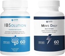 IBSolution und Men's Multivitamin Bundle - All-Naturale Ergänzung zur Unterstützung Verdauungs-Gesundheit, Gas, Bloating und Constipation, Immunsystem Unterstützung für Männer - 60 Kapseln, 2-Pack