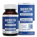 Quercetin Complete® Quercetin Phytosome avec 50X Absorption plus élevée, Quercefit prouvé et breveté cliniquement – Forme la plus efficace de Quercetin – amélioré avec Bromelain, Zinc et Vitamine C (60 Capsules)