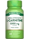 Nature's Truth L-Carnitine 1000mg | 60 Kapseln | Mega Kraft | Kostenlose Form | Non-GMO & Gluten Kostenlose Ergänzung