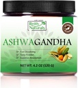 Reddy Naturals Aryana Pure Poudre d'Ashwagandha bio - Extrait de racine à haute puissance avec 10% de Withanolides - Arôme Orange Naturel pour support de stress et d'énergie - 4.2 OZ (120g)