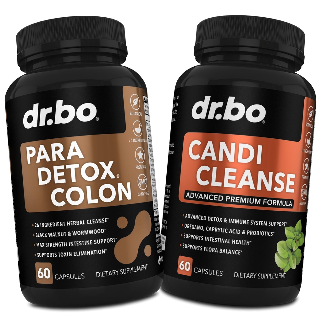 Colon Cleanse Pillen Körper Detox & Candi Cleanse - Intestinal Guard Cleanser für Stomach & Oral Kräuter Oregano & Caprylic Acid Probiotic Complex Kapseln, Kräuter Wormwood Black Walnut Clove Frauen Männer