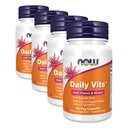 NOW Nahrungsergänzungsmittel, Daily VitsTM mit Frucht- und Gemüsemischung, Lutein und Lycopin, 30 Veg Kapseln (Pack von 4)