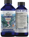 Optivida Health Colloidal Silver Liquid (2 Pack) – Supplément colloidal Nano Silver Premium pour le bien-être quotidien et le soutien immunitaire, hydrosol liquide naturel pour adultes et enfants, sans OGM, sans gluten