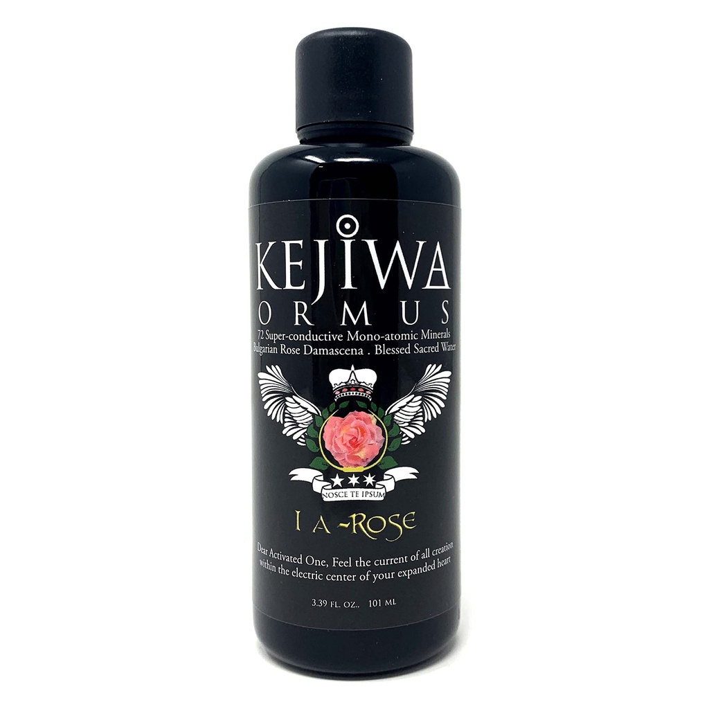 I A-Rose Ormus: Mono-Atomic Gold Minerals Infused with Organic Rose Damascena | Spiritual Awareness Supplement for Heart Chakra Activation 3.4 fl oz