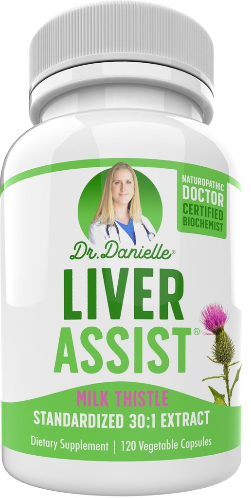 Meilleurs suppléments hépatiques avec le chardon - Nettoyage biologique du foie Detox & Cleanse - Soutien du foie pour les hommes et les femmes - Nettoyage du foie - 120 capsules par Dr Danielle