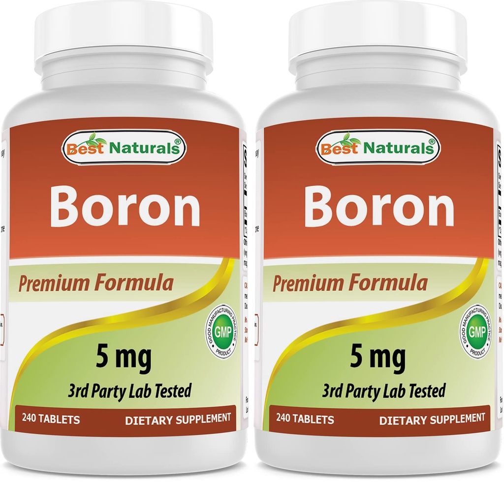 Best Naturals Boron Ergänzungen 5 mg 240 Tabletten (240 Zähler (Pack von 2))