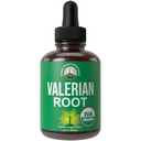 USDA Organic Valerian Root Liquid Drops Supplement. Vegan-Extrakt-Tinktur für Entspannung, Schlaf, ruhig. Große Alternative zu Valerian Capsules. Zero Sugar, Gluten Kostenlose Ergänzungen für Frauen und Männer