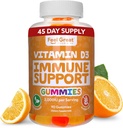Spüren Sie große Vitamin D Gummis für Erwachsene | Tropical Flavored Vegetarisch Kaubares Vitamin D 2000 iu | Immununterstützungsergänzung | Glutenfrei | 45 Tage Versorgung