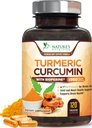 Kurkuminus-Ergänzung 1950mg - 95% Curcuminoide mit Organic Turmeric & BioPerine Black Pepper Extract für beste Absorption, Nature's Vegan Joint Support, Non-GMO, Bottled in USA - 120 Kapseln