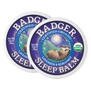 Badger Sleep Balm, Organic Essential Oil Aromatherapy Natural Sleep Balm für Erwachsene & Kinder, Relaxing & Calming Lavender & Bergamot Natural Sleep Support, .75 oz Tin, 2-Pack