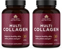 Ancient Nutrition Collagen Peptides Capsules Supplément, pilules de collagène hydrolysées pour les femmes et les hommes, soutient la peau et les ongles sains, la santé de Gut et le soutien articulaire, aggloméré à 90 comprimés (2 pack)