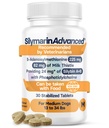 Lebergesundheitsergänzung für mittlere Hunde - Milchdistel für Hunde Leberunterstützung mit S-Adenosylmethionin (Same) & Silybin - 30 Tabletten
