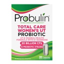 Probuline Total Soins Traitement urinaire des femmes = Prébiotiques + Probiotiques + Postbiotiques pour soutenir un microbiome vaginal sain - 20 milliards UFC - 12 souches - 30 capsules véganes