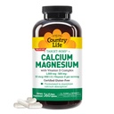Country Life Target-Mins Calcium Magnesium mit Vitamin D-Komplex, 1000mg/500mg/10mcg, 360 Vegan Kapseln, Certified Gluten Free, Certified Vegan, Verified Non-GMO Verified...