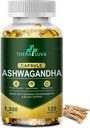 Bio Ashwagandha + Schwarzer Pfeffer, All Natural High Potency Supplement for Stress Relief and Vitality 120 Softgels, 60-Day Supply