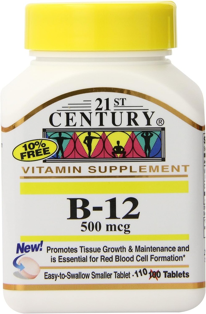 21st Century B-12 500 mcg Tabletten, 110-Count (Pack von 3)