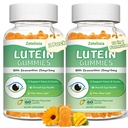 2 Pack Lutein Gummies 25mg, Lutein sans sucre Zeaxanthin Suppléments Gummies, Supplément santé des yeux pour les adultes, Vitamines oculaires Lutein pour la vision et la protection de la lumière bleue, Mango Flavor, 120 Compte