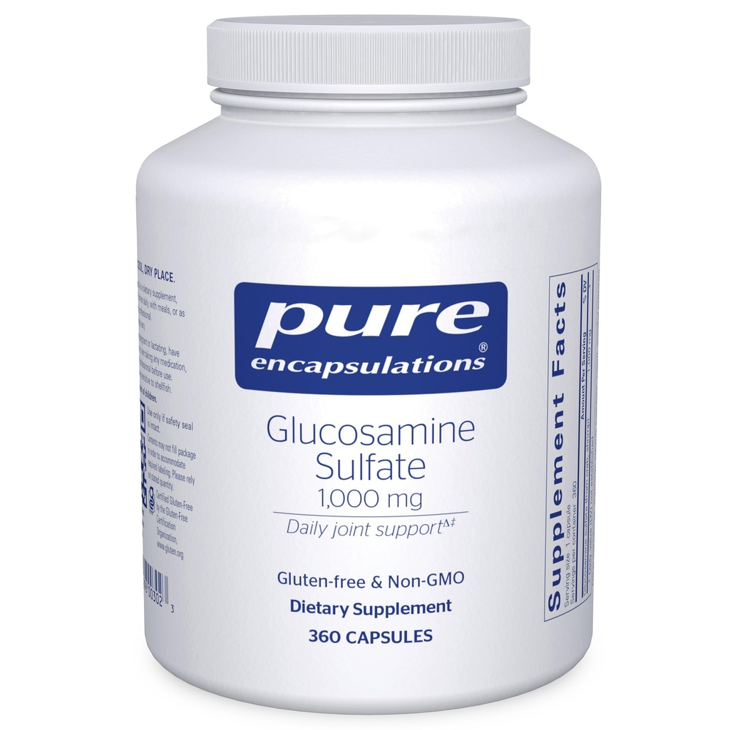 Reine Kapseln Glucosaminsulfat 1.000 mg | Beilage für Gelenkunterstützung und Mobilität, Knorpelgesundheit und Connective Tissue* | 360 Kapseln
