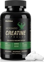 Mikronisierte Kreatin Monohydrat Kapseln, Kreatin Kapseln Ergänzung für Muskel, Stärke, Leistung, Energie, Erholung, Glutenfreie Kreatin für Frauen und Männer, 100 Kapseln (20 Servierungen)