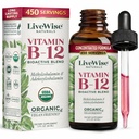 Flüssiges B12 Vitamin Sublingual – All-Natural flüssiges Vitamin Vegan B12 Tropfen – Non-GMO Adenosylcobalamin Methylcobalamin B12 Ergänzung – Steigern Sie Ihr Immunsystem, Stoffwechsel, Energie und Fokus!