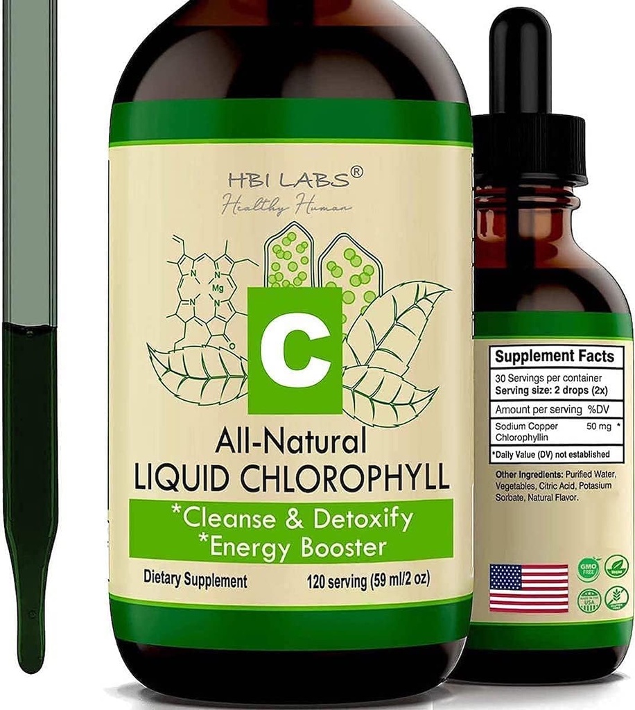 Chlorophylle gouttes liquides pour l'eau Concentrate de chlorophylle naturel (unique)
