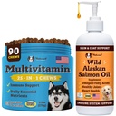 Natural Dog Company Wellness Bundle für Hunde, Lachsöl für Hunde, Multivitamin und Ergänzung, Itch Relief