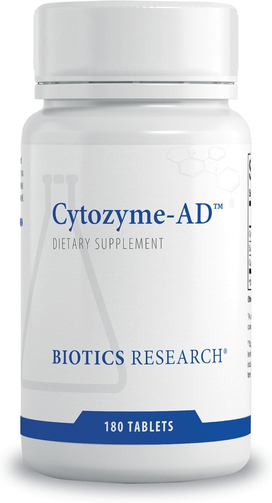Biotics Research Cytozyme-AD™ Adrenal Support Supplement for Women & Men– Supports Healthy Adrenal Function, Normal Energy Levels & Overall Wellbeing & Promotes Calm – 180 Tablets