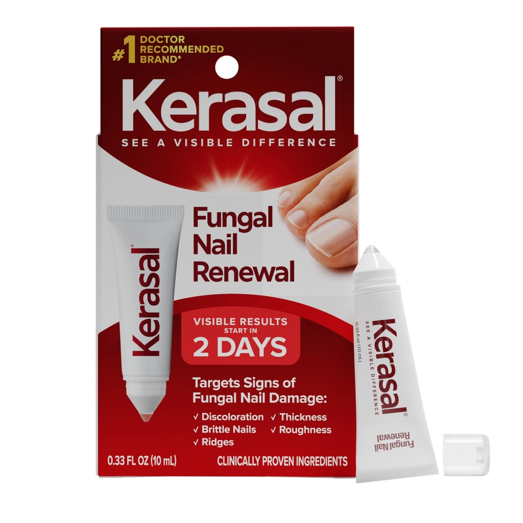 Fongus kérasal pour ongles Extra Strength (Restaurant) Réparation des ongles pour ongles endommagés, 0,33 fl oz (paquetage May Vary)