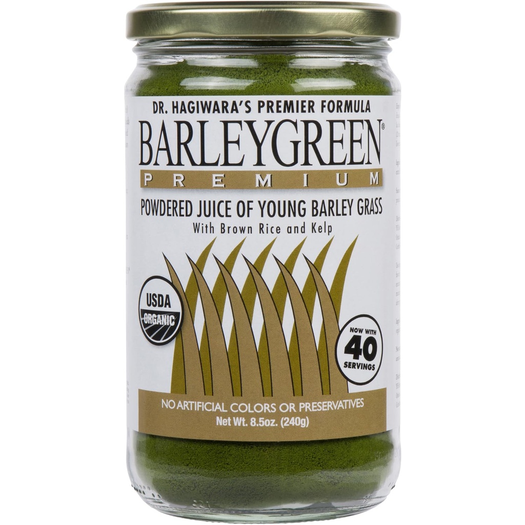 Dr. Hagiwara's Original Premium w/Kelp - Bio Gerste Grassaftpulver 8,5oz (240g) - 40 Servierungen