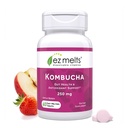 EZ Melts Dissolvable Sugar-Free Kombucha Tablets mit SCOBY & Apple Cider Essig, Gut Health Supplements für Männer und Frauen, Apfelbeeren Flavor, 2-Monat-Versorgung - 1 Pack
