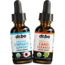Lymphatic Drainage Supplements & Candi Cleanse - Organische Lymphe Unterstützung Flüssigkeitstropfen & Organische Oregano Öl, Lymphe Node Detox Lymphsystem Drainage - Natürliche Mund Gut Cleanser Detox 1 Unze