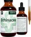 Echinacea 4 fl oz Flüssiger Extrakt - Bio-Root, Blatt, Blume, Seed - Natürliche Kräuterergänzung - Körper, Immunsystem Unterstützung Tinktur - Hohe Potenz Tropfen - 90-Tage Versorgung - Familiengröße