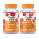 Lifeable Biotin Kids + Probiotic 2 Billion CFU Kids, Gummies Bundle - Große Verkostung, Vitamin Supplement, Glutenfrei, GMO frei, Kaugummi