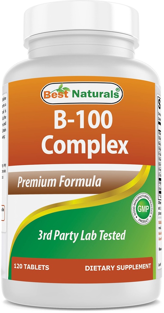 Best Naturals B-100 Complex für Erwachsene, 120 Tabletten