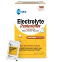 Globe Elektrolyt Ersatz Tablets für schnelle Hydration & Übung Erholung (500 Tabletten, 250 Packungen von 2) für Sportler, Wandern & Sport, Reisepakete mit Schlüsselnährstoffen für optimale Endurance