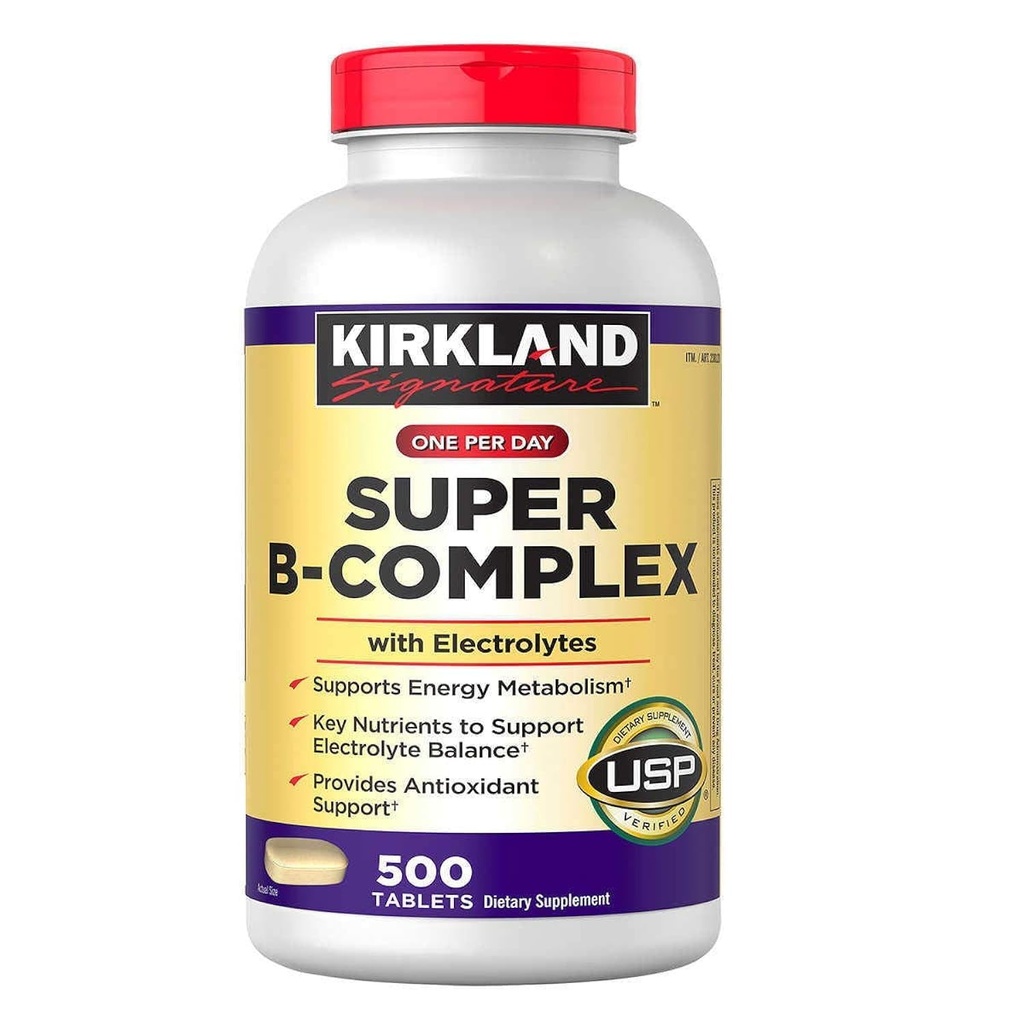 Kirkland Signature Super B-Complex (2-Pack) mit Elektrolyten (2 x 500 Tabletten)