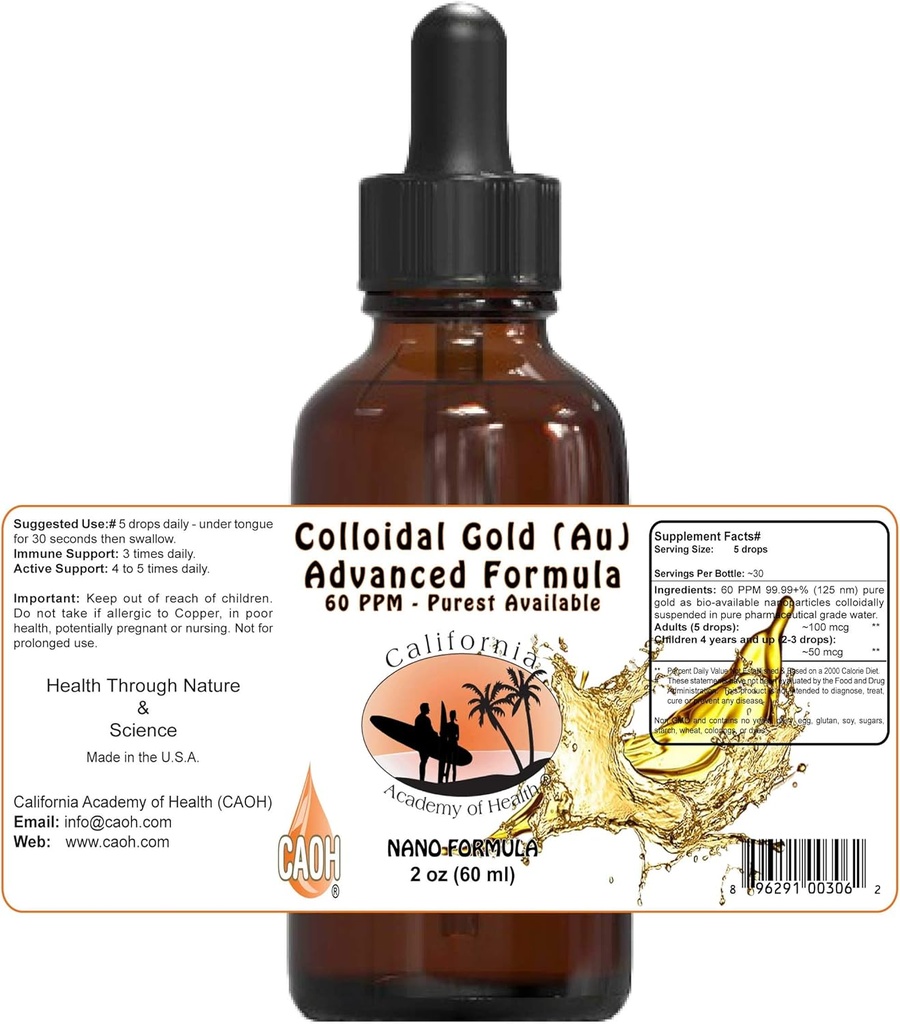 Kolloidal Gold Au 2 oz von CAOH