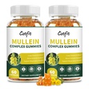 (120 pces) Gummies Mullein pour les poumons Detox – Extrait de feuille Mullein avec Quercetin, Elderberry pour le soutien respiratoire et immunitaire, Respiration et nettoyage pulmonaire pour les fumeurs, végétalien, ananas, (2 paquets)
