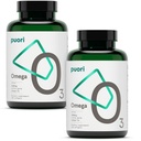 Puori Omega 3 Fish Oil Supplement - Ultra Pure & Burpless Wild Caught Fish Oil mit 2000mg Omega 3 Fettsäuren,1250mg EPA & 500mg DHA unterstützt Herz, Gehirn & Augengesundheit - IFOS Certified - 240 Softgels