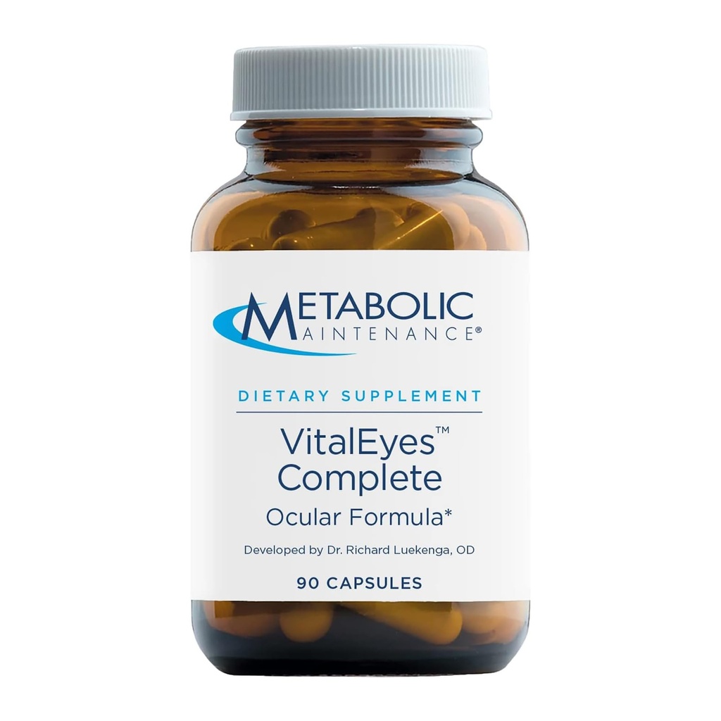 Metabolic Maintenance Vital Eyes Complete - Ocular Support Multivitamin mit Lutein + Zeaxanthin (90 Kapseln)