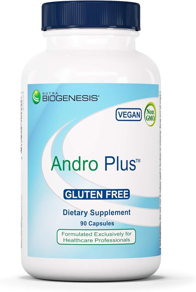 Nutra BioGenesis Andro Plus - Tribulus Terrestris Extract für Herren, Maca Root Supplement für Herren Vitalität mit Muira Puama, Gesundheit und Wellness Support - 90 Vegetarische Kapseln