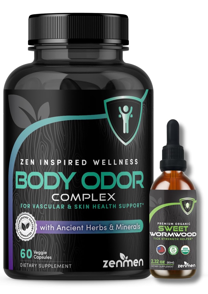 Zenmen Ensemble général de bien-être: supplément d'odorat corporel et groupe de teinture de wormwood doux