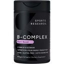 Sportforschung® Vitamin B-Komplex - Vollspektrum von B Vitaminen mit methyliertem B12 & Folat - Glutenfrei · Pflanzenbasiert · Non-GMO · Vegan-Friendly Formula - 60 Veggie Softgels