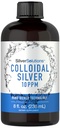 Carlyle Colloidal Silver | 10 PPM | 8 oz (236 mL) | Nano Silver Technology Solutions | Vegetarisch, Non-GMO, & Glutenfreie Ergänzung